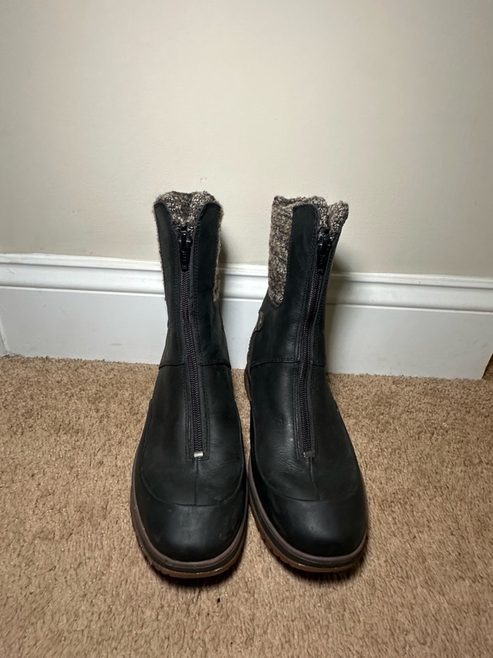 Women's Merrell Eventyr Bond Waterproof Black Winter 200g Warm Boots Size 8